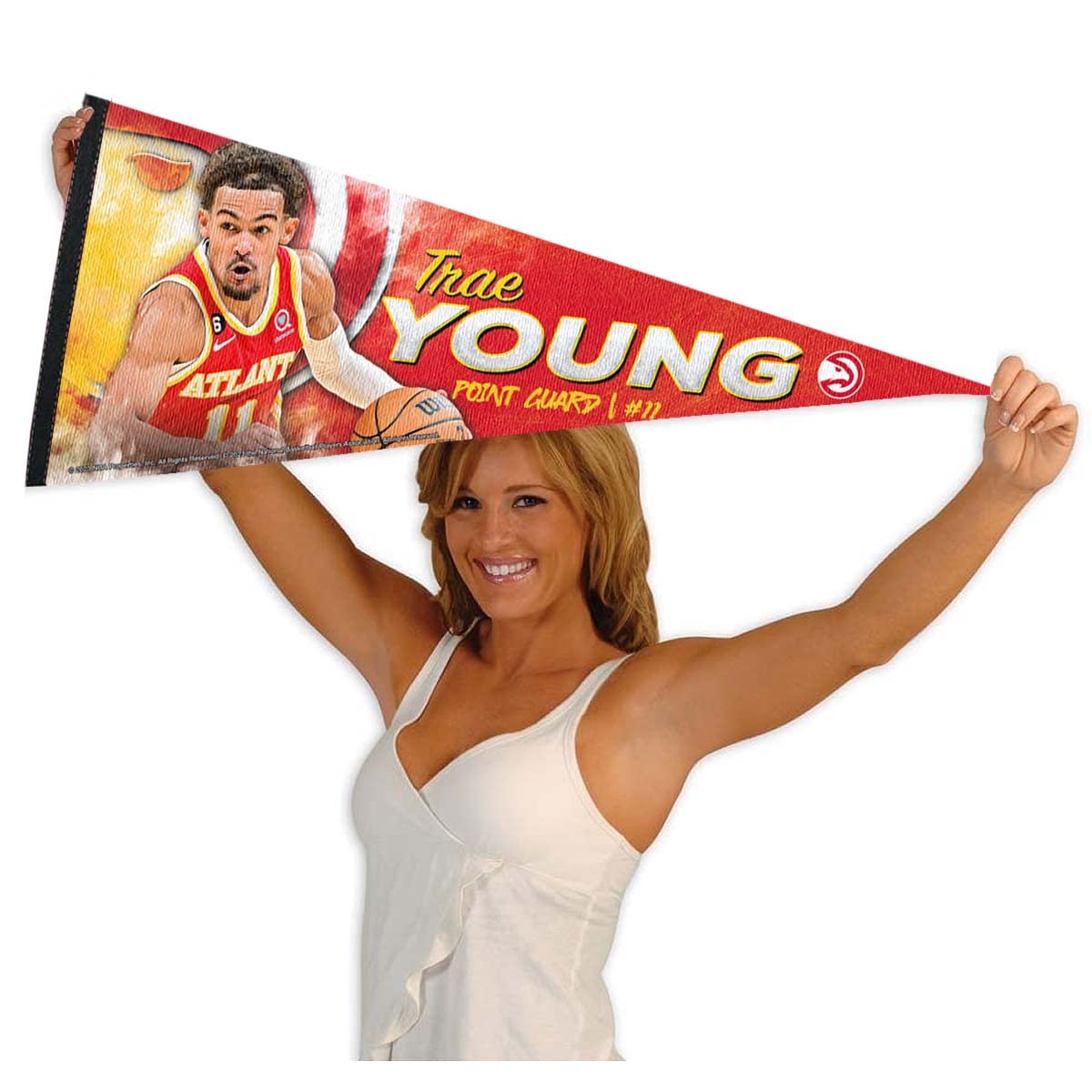 WinCraft Atlanta Hawks Young Pennant Flag - Sports Collectibles, Sports Memorabilia, Sports Fan Shop, Sports Gifts