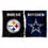WinCraft Pittsburgh Steelers and Dallas Cowboys House Divided Flag Rivalry Banner - Sports Collectibles, Sports Memorabilia, Sports Fan Shop, Sports Gifts