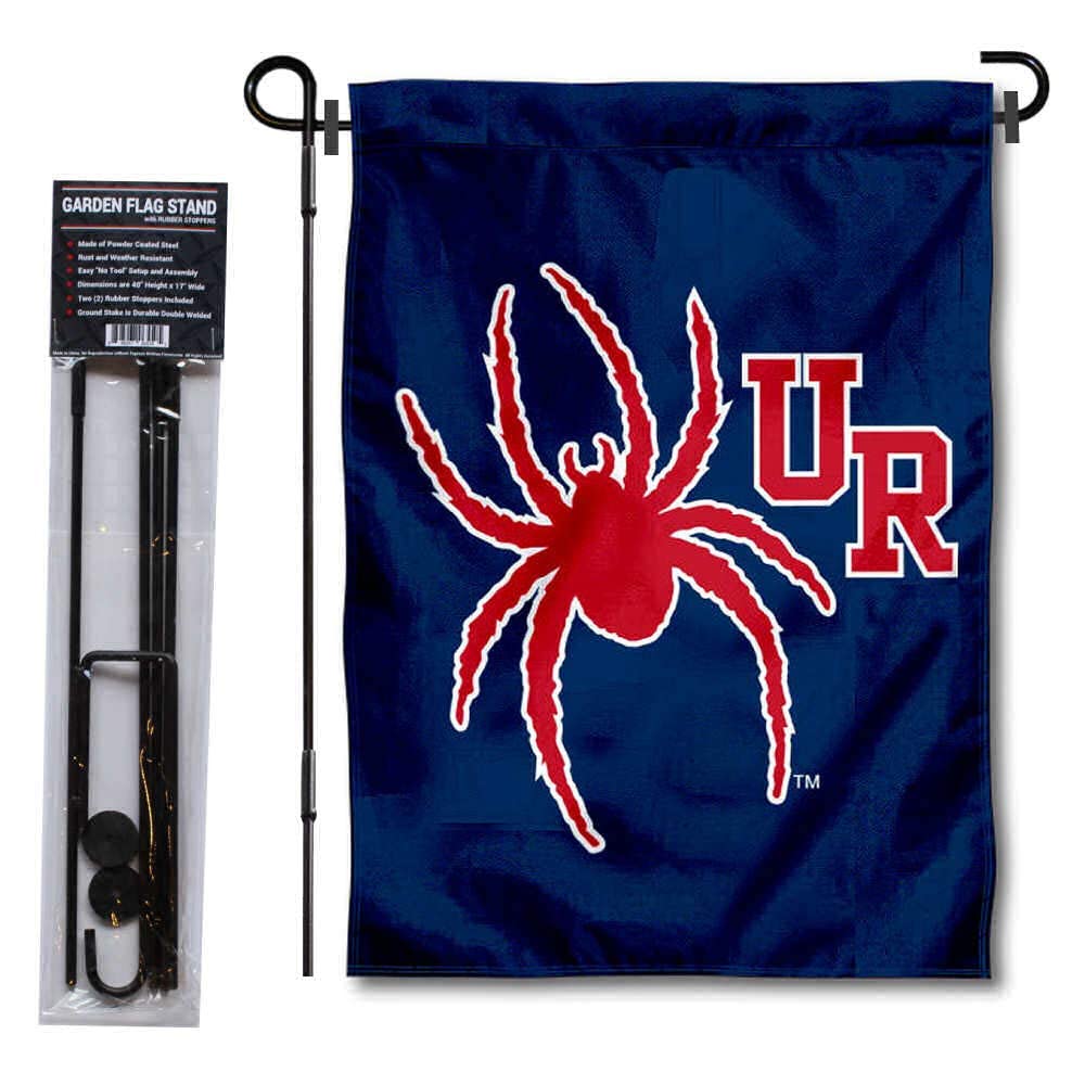 College Flags & Banners Co. Richmond Spiders Garden Flag and USA Flag Stand Pole Holder Set - Sports Collectibles, Sports Memorabilia, Sports Fan Shop, Sports Gifts