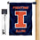 Fighting Illini New Logo Garden Flag and Mailbox Post Pole Mount Holder Set - Sports Collectibles, Sports Memorabilia, Sports Fan Shop, Sports Gifts