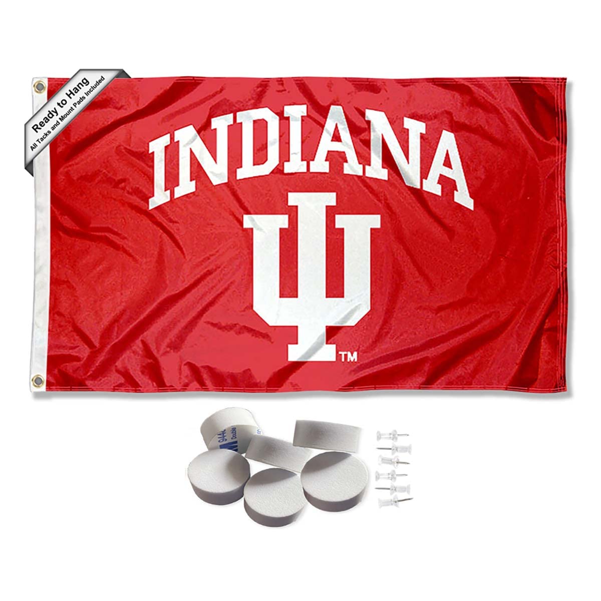 College Flags & Banners Co. Indiana Hoosiers Banner and Tapestry Wall Tack Pads - Sports Collectibles, Sports Memorabilia, Sports Fan Shop, Sports Gifts