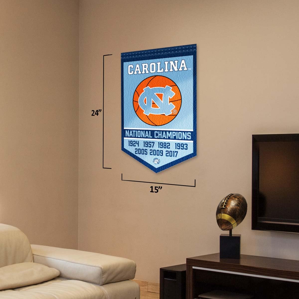 North Carolina Tar Heels Basketball National Champions Banner - Sports Collectibles, Sports Memorabilia, Sports Fan Shop, Sports Gifts