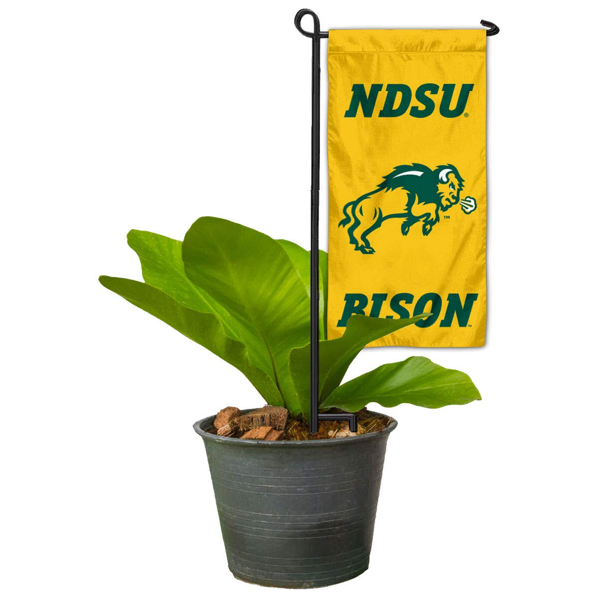 College Flags & Banners Co. North Dakota State Bison Mini Garden and Flower Pot Flag Topper - Sports Collectibles, Sports Memorabilia, Sports Fan Shop, Sports Gifts