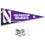 College Flags & Banners Co. Northwestern Wildcats Pennant Flag and Wall Tack Mount Pads - Sports Collectibles, Sports Memorabilia, Sports Fan Shop, Sports Gifts