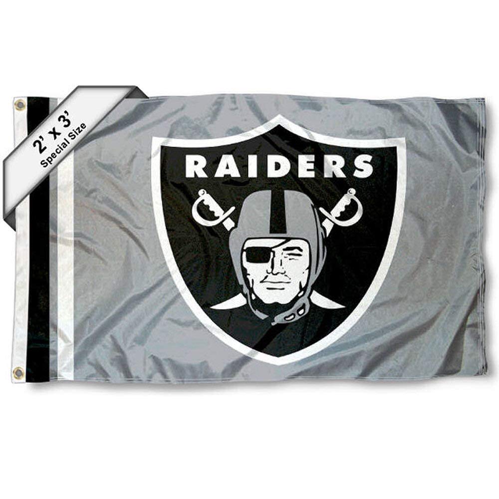 WinCraft Las Vegas Raiders 2x3 Feet Flag - Sports Collectibles, Sports Memorabilia, Sports Fan Shop, Sports Gifts