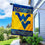 West Virginia Mountaineers Double Sided House Flag with Flag Pole Set - Sports Collectibles, Sports Memorabilia, Sports Fan Shop, Sports Gifts