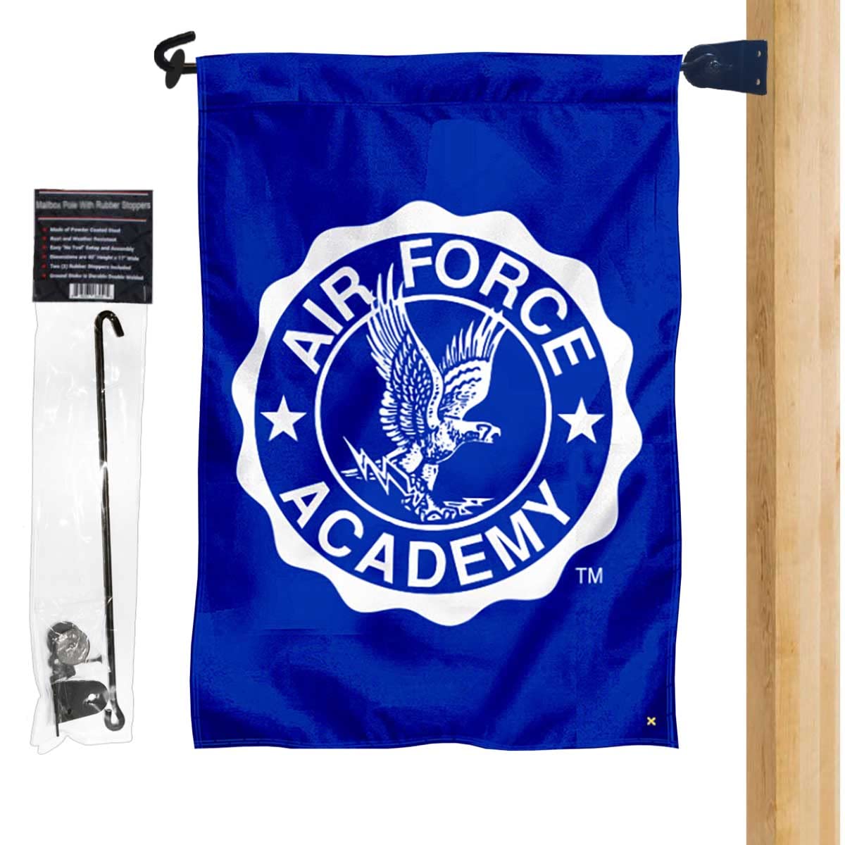 College Flags & Banners Co. Air Force Falcons Double Sided Yard Flag and Mailbox Post Pole Mount Holder Set - Sports Collectibles, Sports Memorabilia, Sports Fan Shop, Sports Gifts