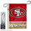 WinCraft 49ers Garden Flag and Stand Pole Holder Mount - Sports Collectibles, Sports Memorabilia, Sports Fan Shop, Sports Gifts