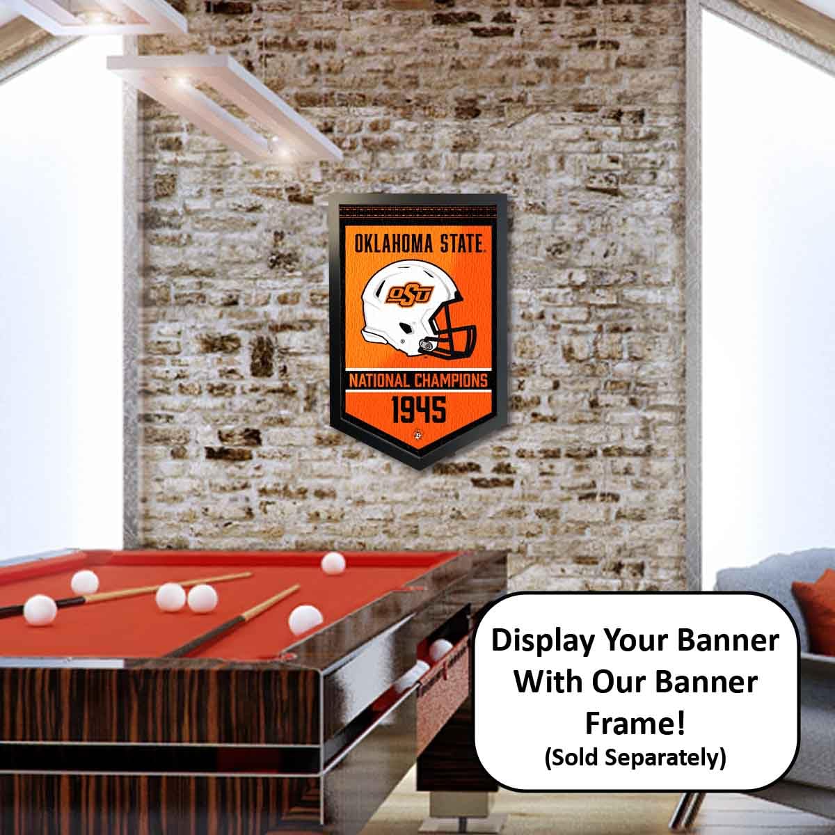 Oklahoma State Cowboys Football National Champions Banner - Sports Collectibles, Sports Memorabilia, Sports Fan Shop, Sports Gifts