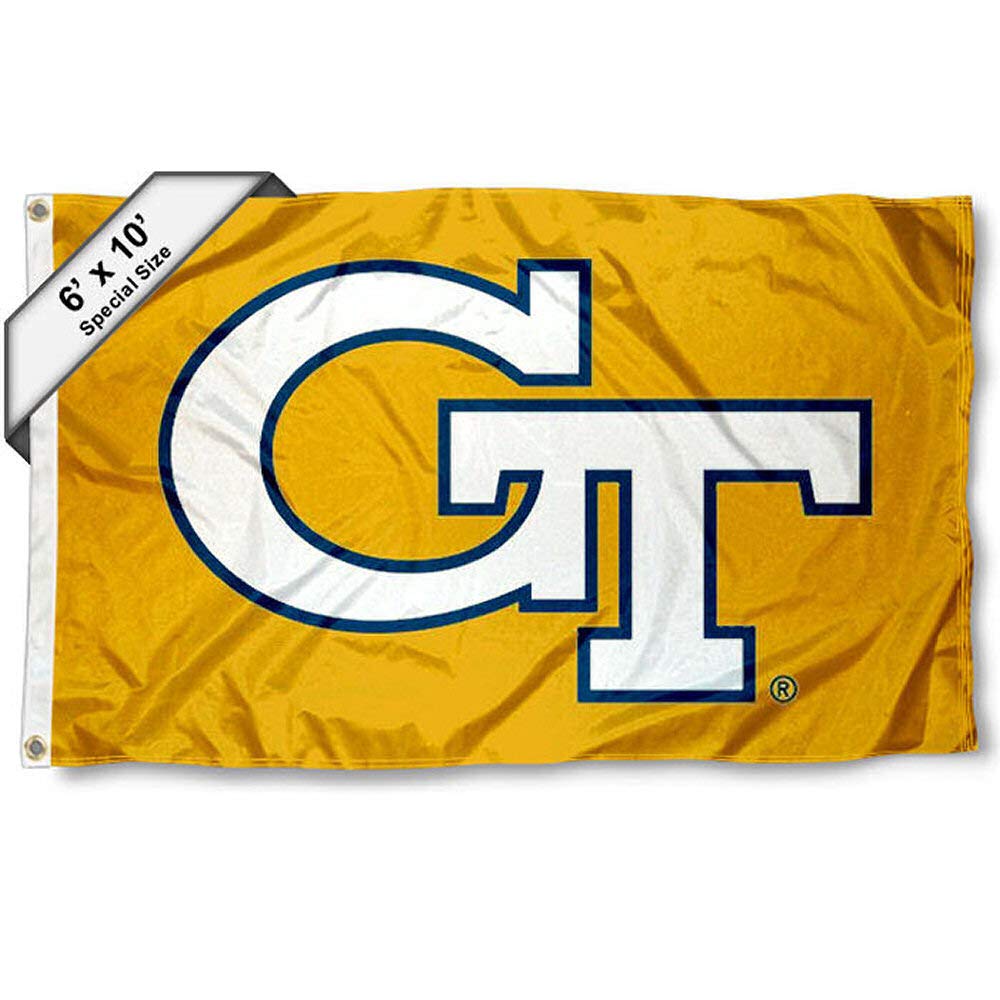 College Flags & Banners Co. Georgia Tech Yellow Jackets 6x10 Feet Flag - Sports Collectibles, Sports Memorabilia, Sports Fan Shop, Sports Gifts