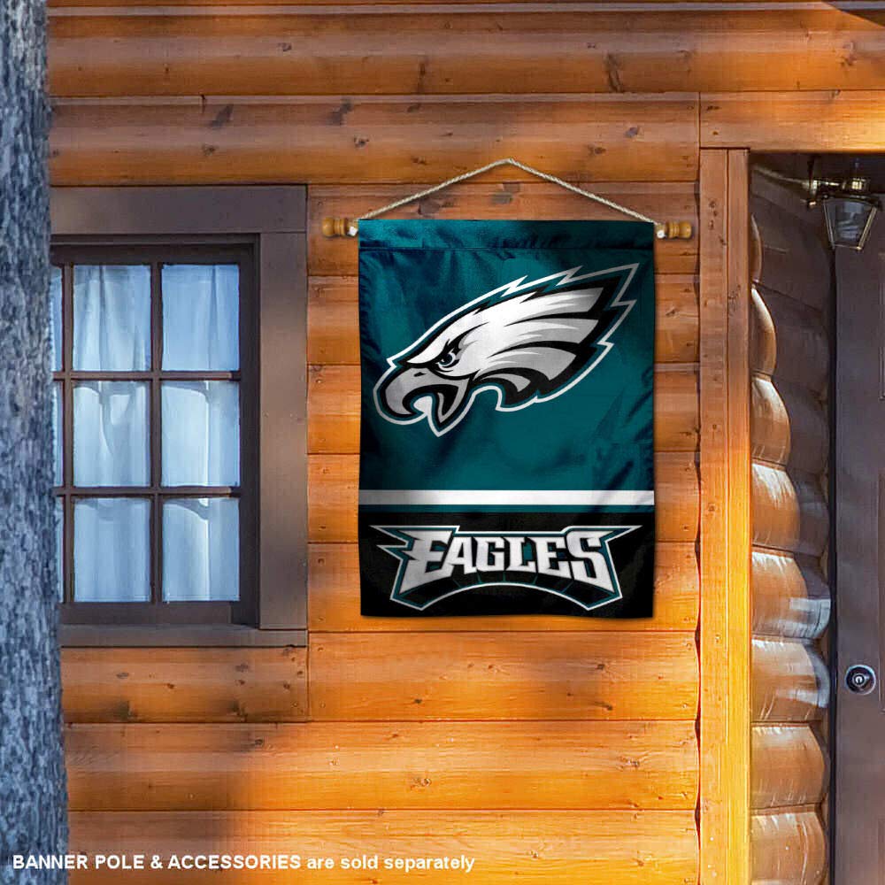 WinCraft Philadelphia Eagles Two Sided House Flag - Sports Collectibles, Sports Memorabilia, Sports Fan Shop, Sports Gifts