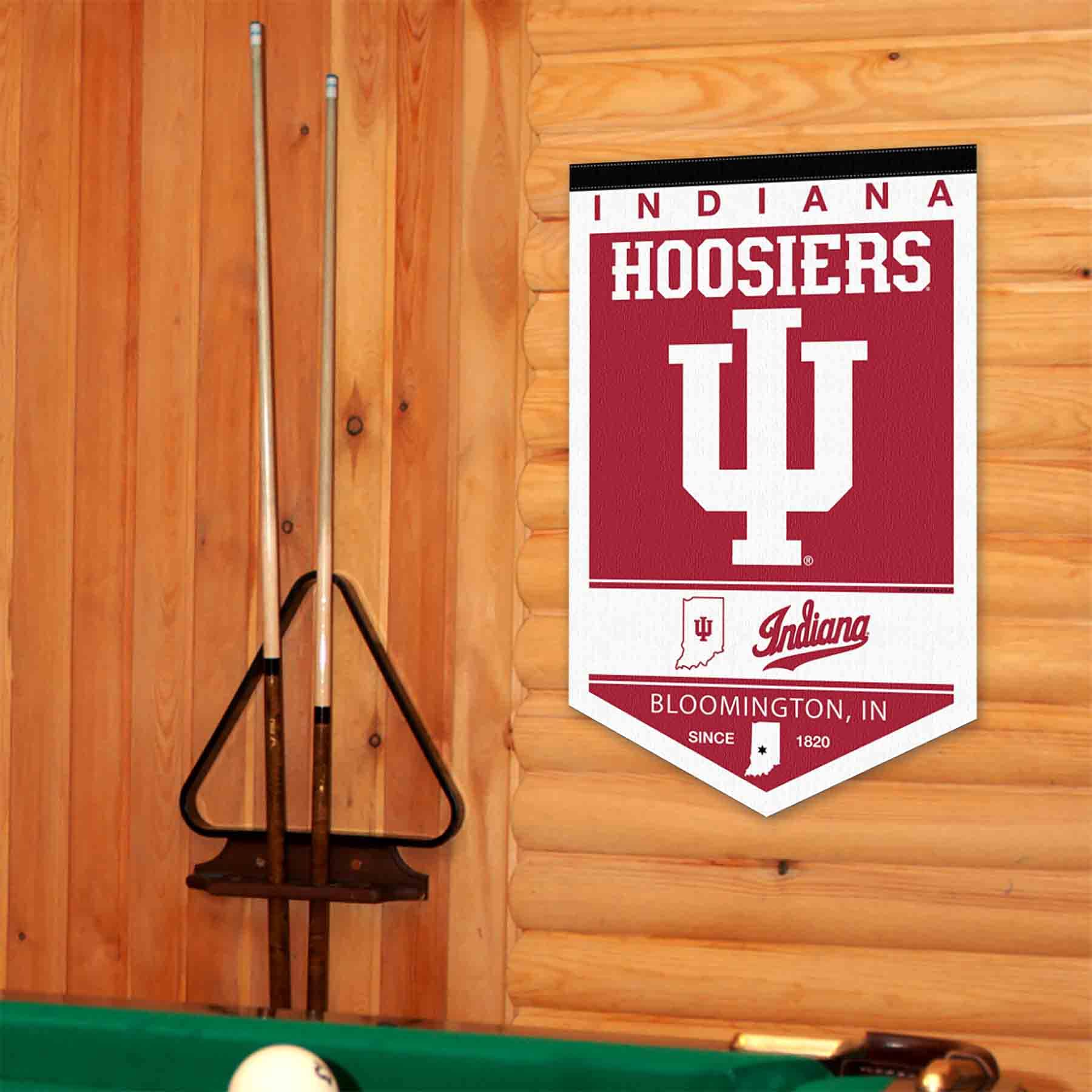 College Flags & Banners Co. Indiana Hoosiers Heritage History Banner Pennant - Sports Collectibles, Sports Memorabilia, Sports Fan Shop, Sports Gifts