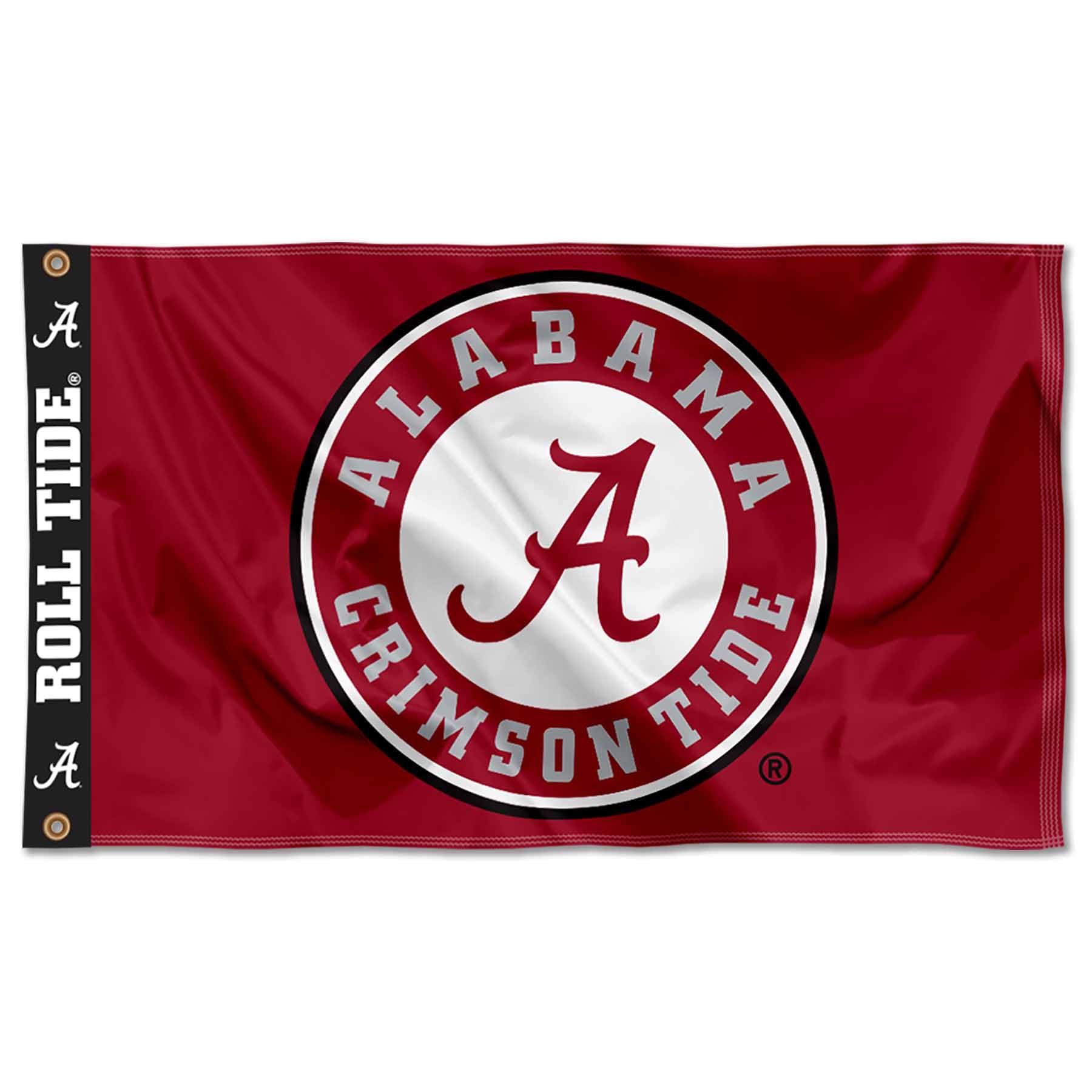 College Flags & Banners Co. Alabama Crimson Tide Printed Header 3x5 Foot Banner Flag - Sports Collectibles, Sports Memorabilia, Sports Fan Shop, Sports Gifts
