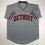 Autographed/Signed Cecil Fielder Detroit Grey Baseball Jersey JSA COA