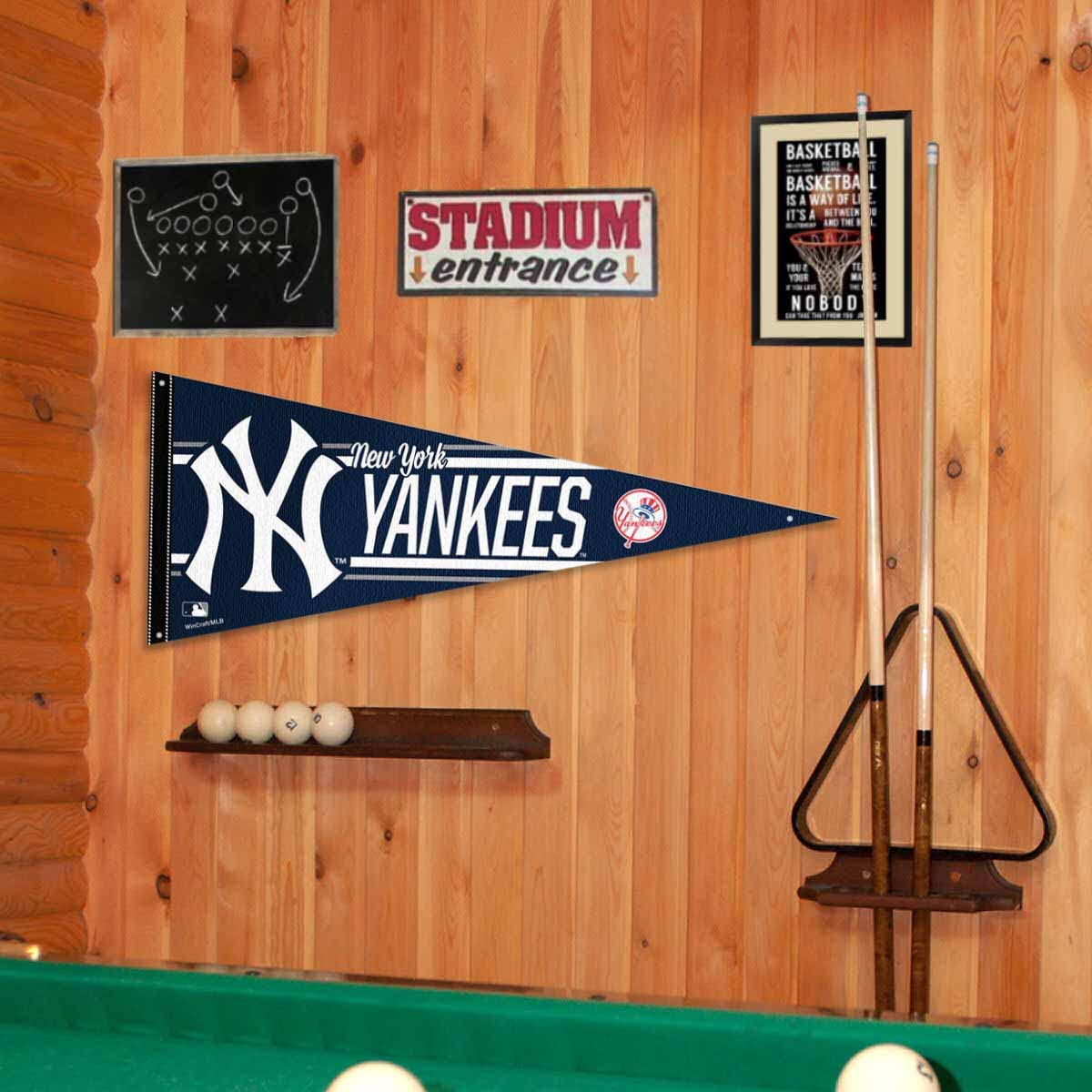 NY Yankees Pennant Banner and Wall Tack Pads - Sports Collectibles, Sports Memorabilia, Sports Fan Shop, Sports Gifts