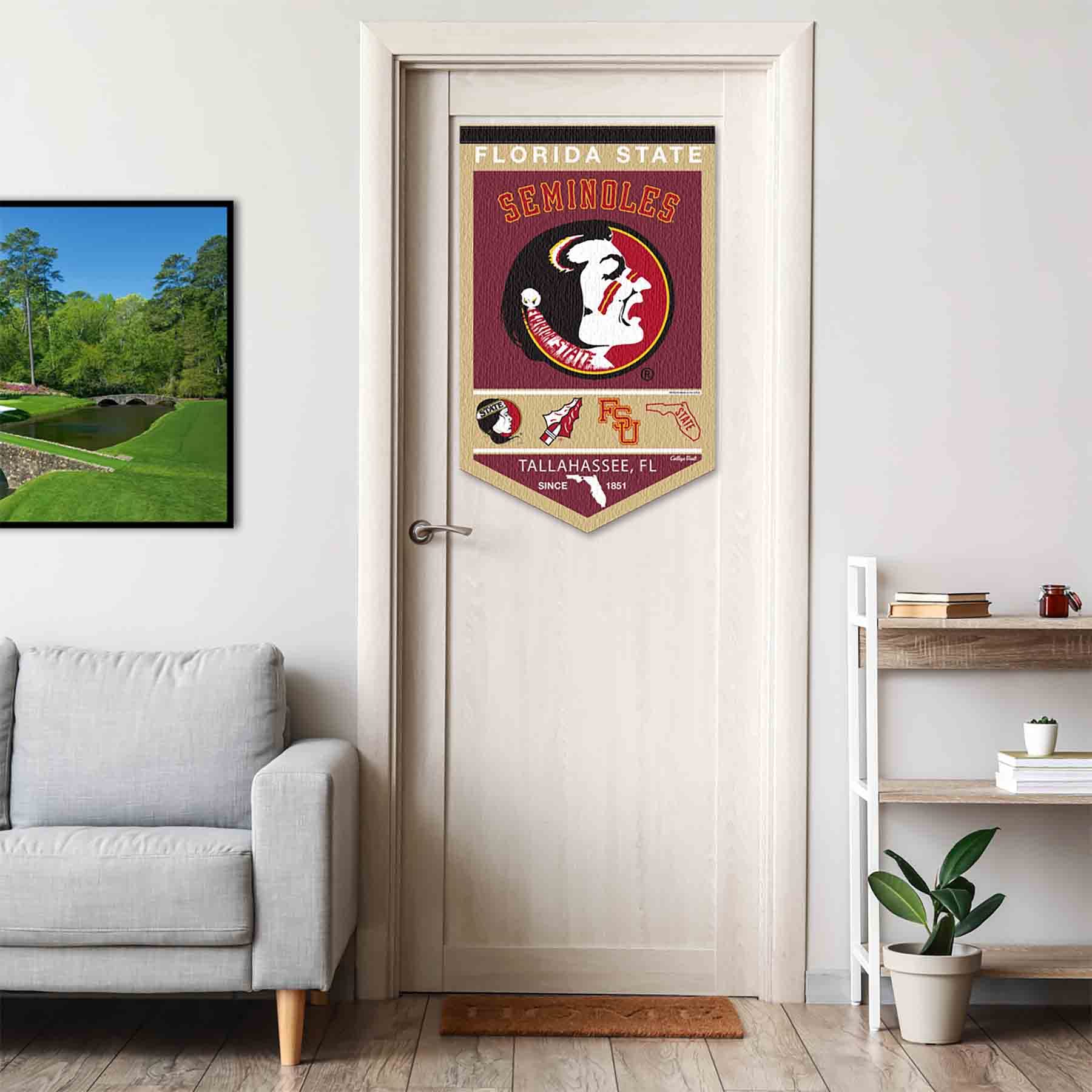 College Flags & Banners Co. Florida State FSU Noles Heritage History Banner Pennant - Sports Collectibles, Sports Memorabilia, Sports Fan Shop, Sports Gifts