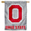 Ohio State Buckeyes Block O Logo House Flag Banner - Sports Collectibles, Sports Memorabilia, Sports Fan Shop, Sports Gifts