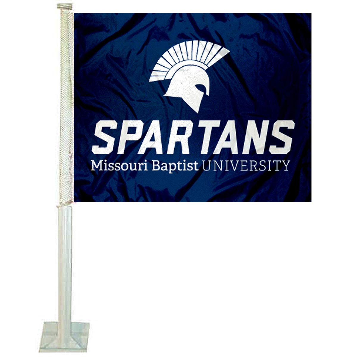 College Flags & Banners Co. Missouri Baptist Spartans Car Flag - Sports Collectibles, Sports Memorabilia, Sports Fan Shop, Sports Gifts