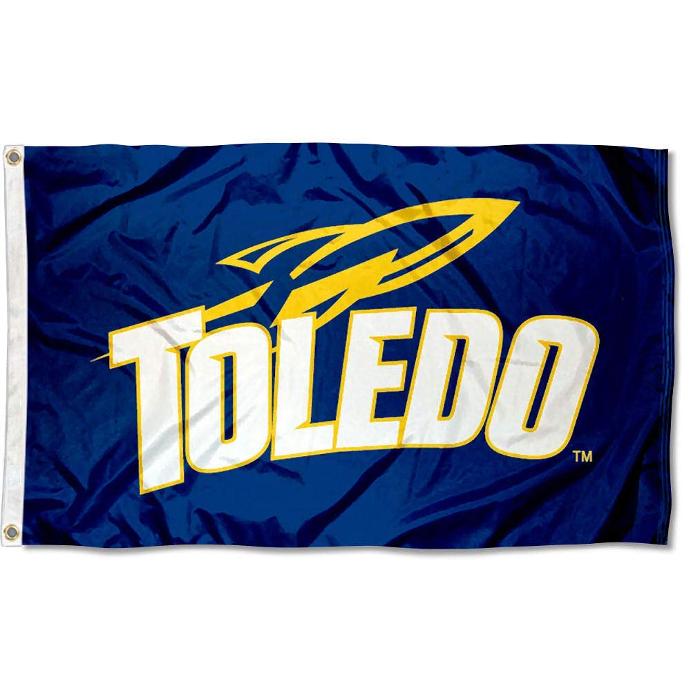 College Flags & Banners Co. University of Toledo and USA Flag 3x5 Set - Sports Collectibles, Sports Memorabilia, Sports Fan Shop, Sports Gifts