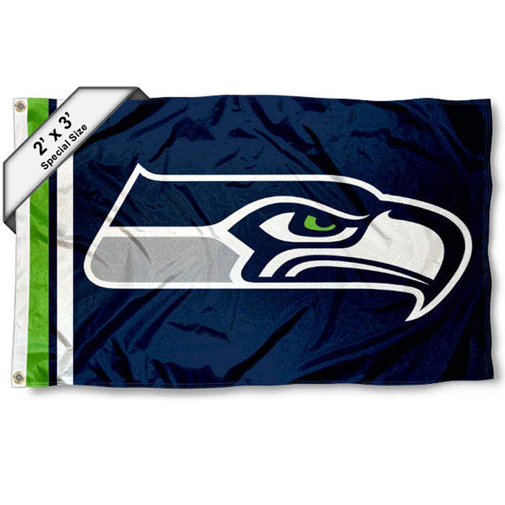 WinCraft Seahawks 2x3 Feet Flag - Sports Collectibles, Sports Memorabilia, Sports Fan Shop, Sports Gifts