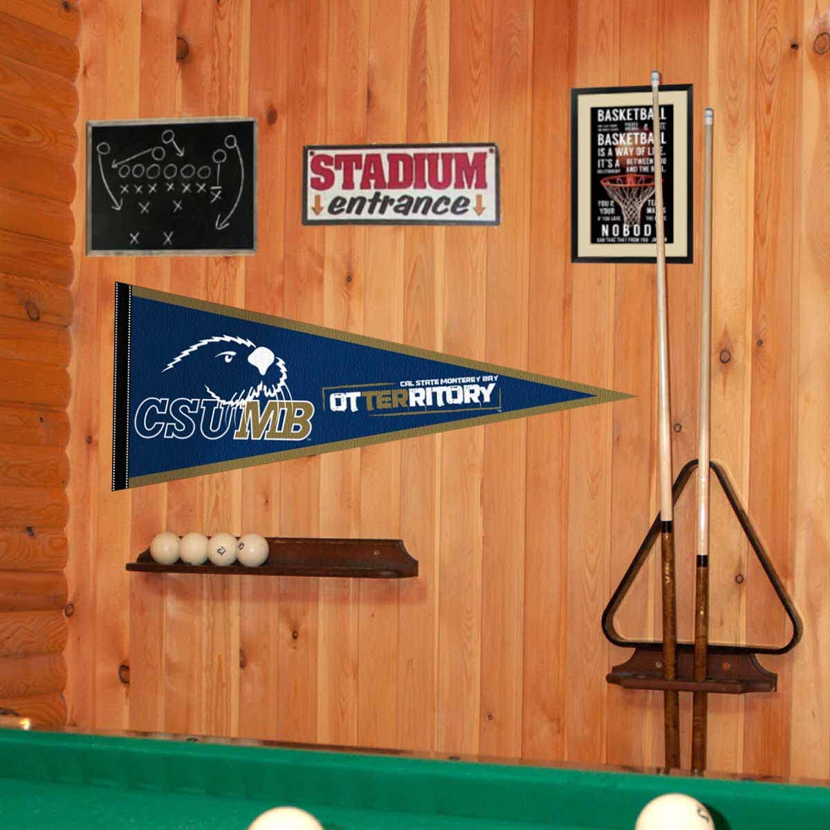 College Flags & Banners Co. Cal State Monterey Otters Otterritory Pennant - Sports Collectibles, Sports Memorabilia, Sports Fan Shop, Sports Gifts