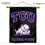 College Flags & Banners Co. Texas Christian TCU Black Banner Flag and Wood Banner Pole Set - Sports Collectibles, Sports Memorabilia, Sports Fan Shop, Sports Gifts