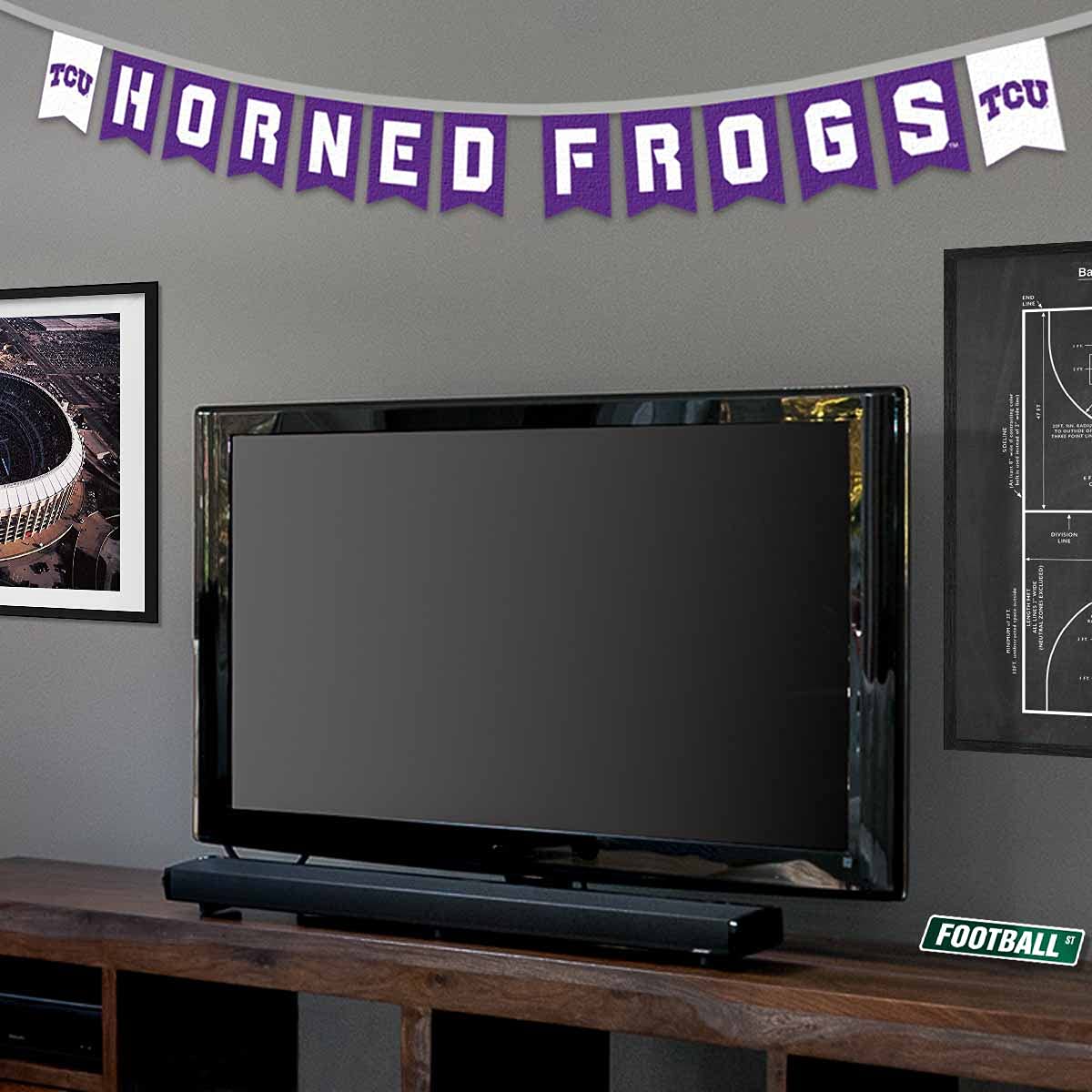 Texas Christian Horned Frogs Banner String Pennant Flags - Sports Collectibles, Sports Memorabilia, Sports Fan Shop, Sports Gifts