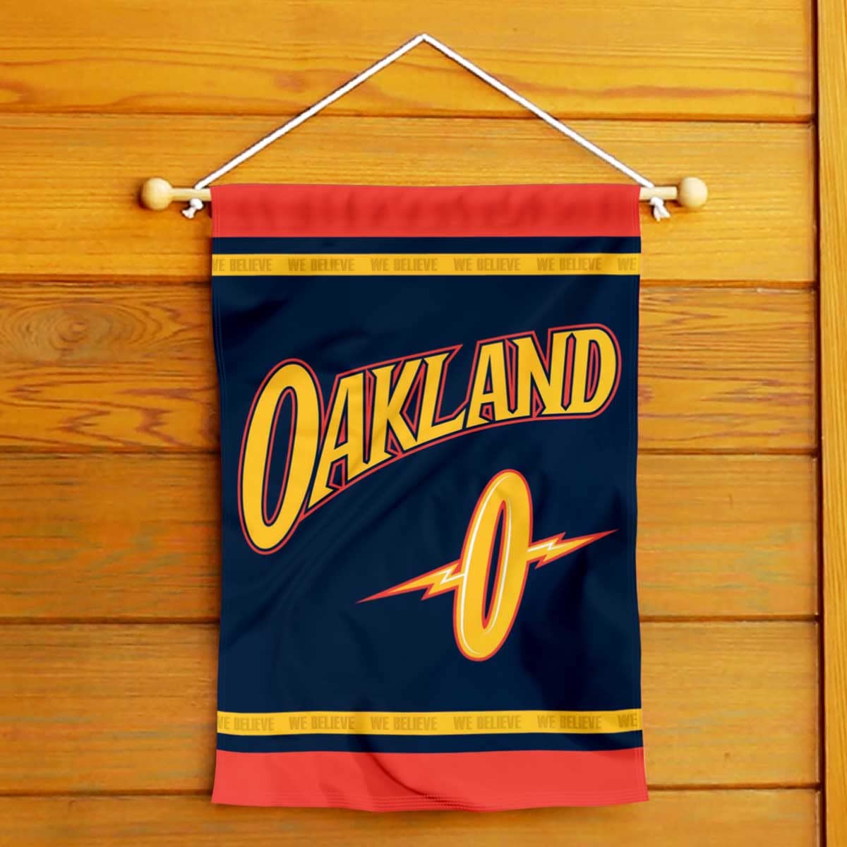WinCraft Golden State Warriors City Edition Double Sided Garden Flag - Sports Collectibles, Sports Memorabilia, Sports Fan Shop, Sports Gifts