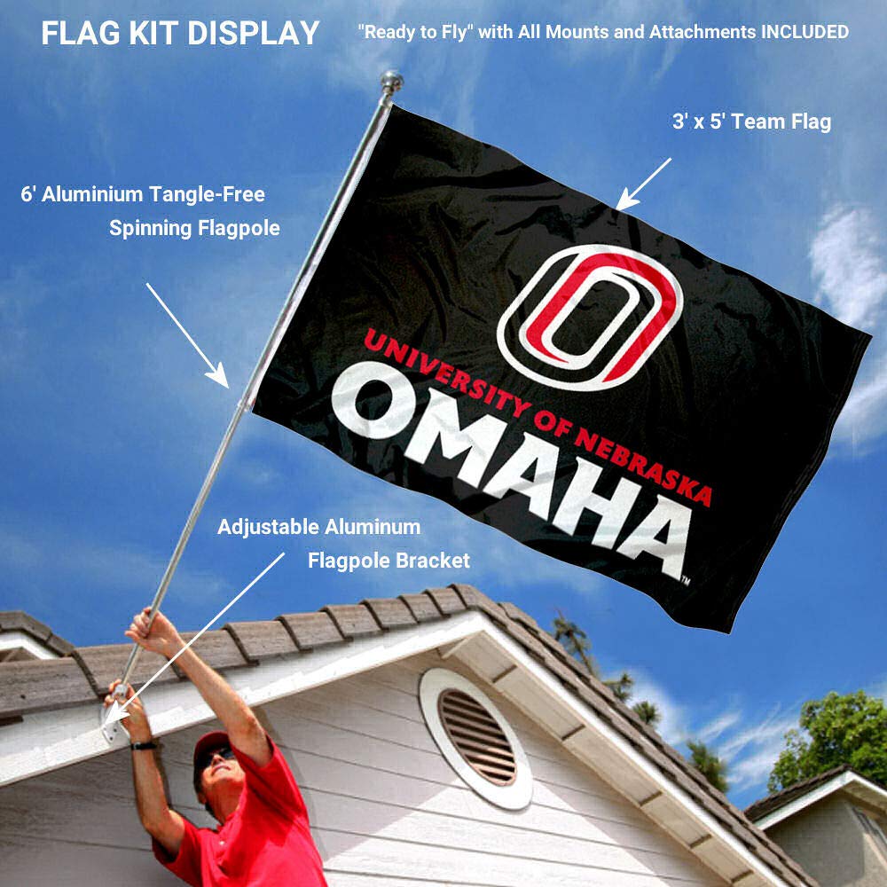 College Flags & Banners Co. O Mavs Black Flag and Pole Bracket Mount Bundle - Sports Collectibles, Sports Memorabilia, Sports Fan Shop, Sports Gifts
