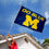 College Flags & Banners Co. Michigan Wolverines Go Blue and USA Flag 3x5 Set - Sports Collectibles, Sports Memorabilia, Sports Fan Shop, Sports Gifts