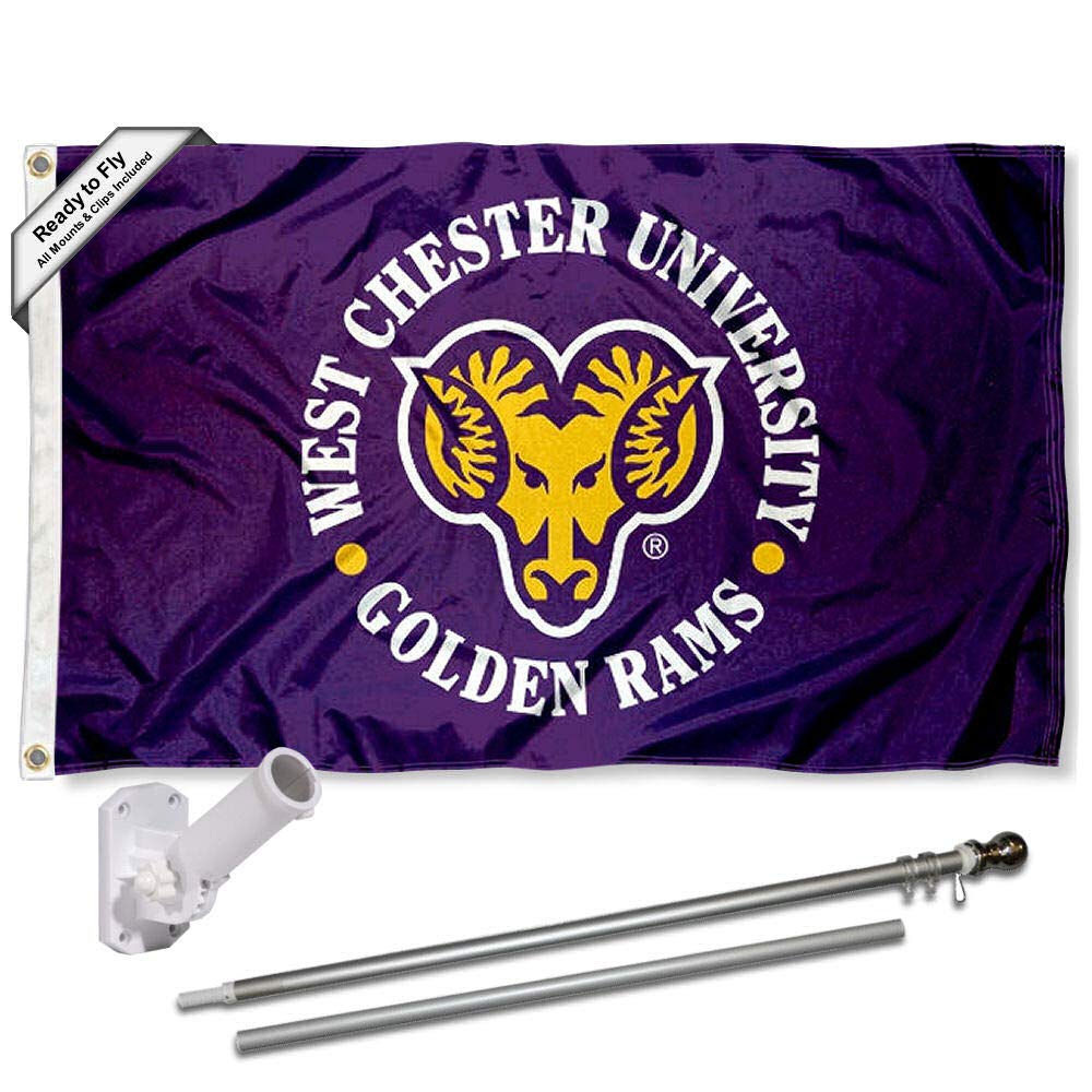 WCU Golden Rams Flag and Pole Bracket Mount Bundle - Sports Collectibles, Sports Memorabilia, Sports Fan Shop, Sports Gifts