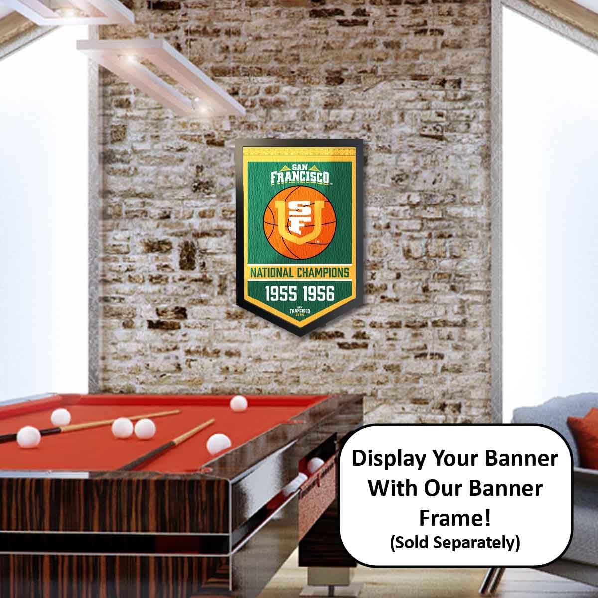 San Francisco Dons Basketball National Champions Banner - Sports Collectibles, Sports Memorabilia, Sports Fan Shop, Sports Gifts