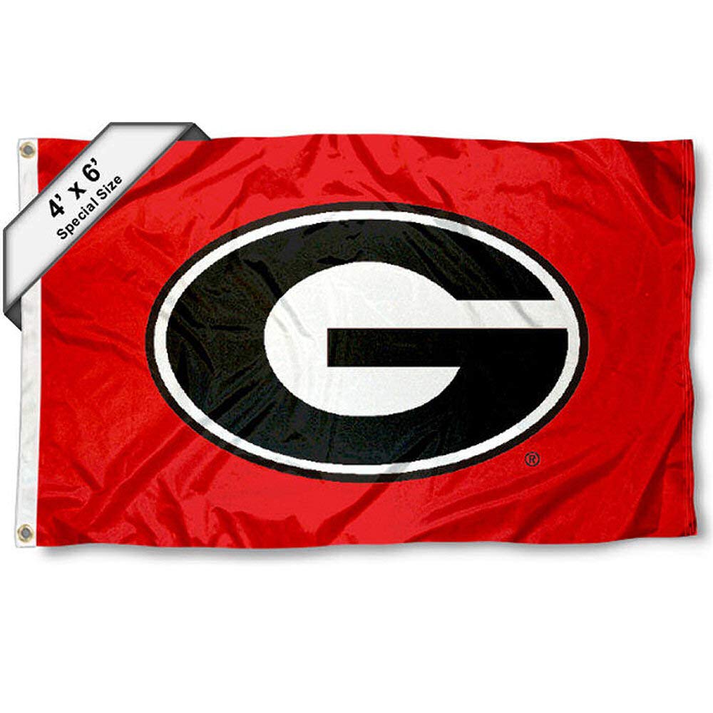 College Flags & Banners Co. Georgia Bulldogs 4 ft x 6 ft Flag - Sports Collectibles, Sports Memorabilia, Sports Fan Shop, Sports Gifts