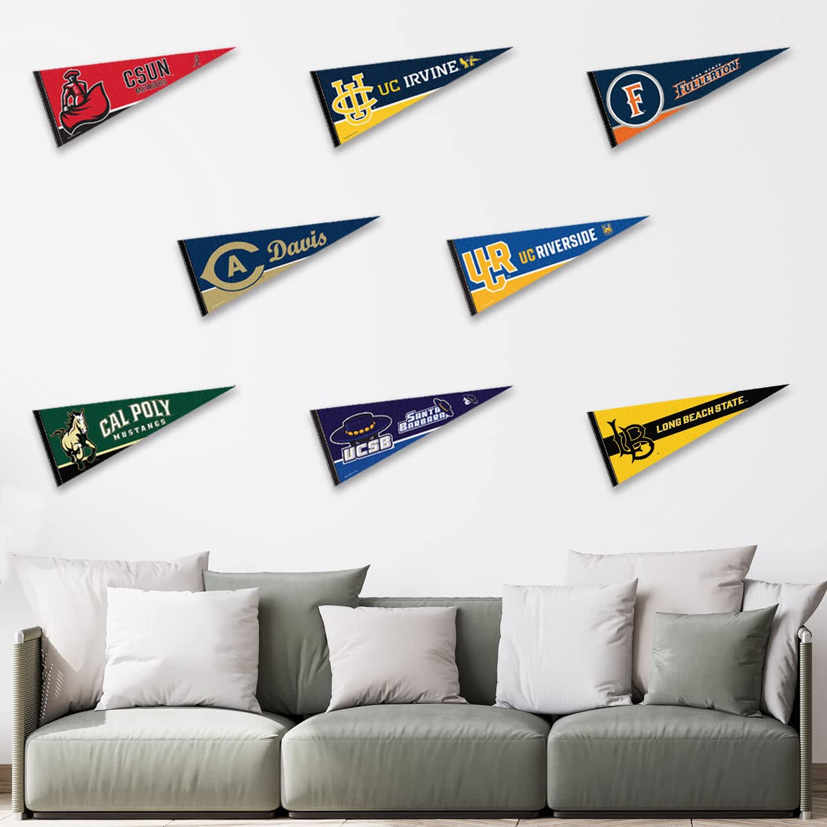Big West Conference College Pennant Set - Sports Collectibles, Sports Memorabilia, Sports Fan Shop, Sports Gifts