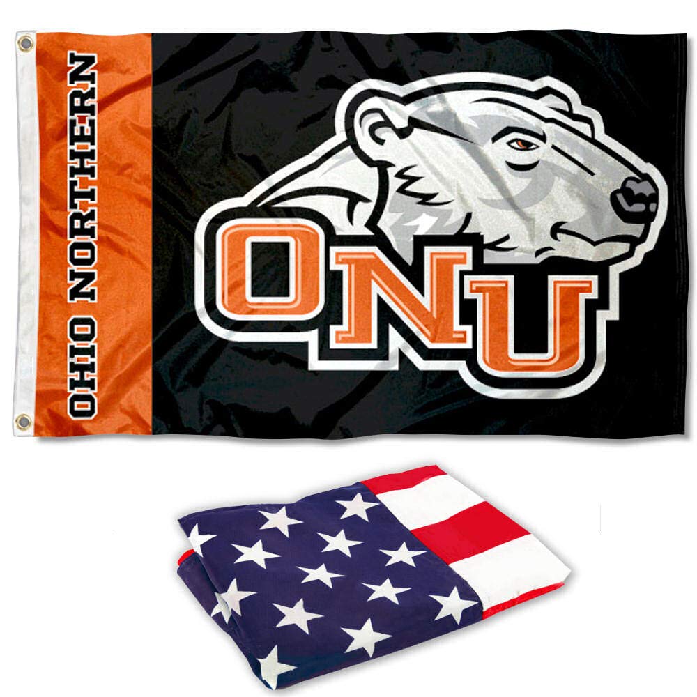 Ohio Northern 3x5 Flag and USA 3x5 Flag Set - Sports Collectibles, Sports Memorabilia, Sports Fan Shop, Sports Gifts
