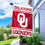 College Flags & Banners Co. Oklahoma Sooners House Flag with Flag Pole Set - Sports Collectibles, Sports Memorabilia, Sports Fan Shop, Sports Gifts