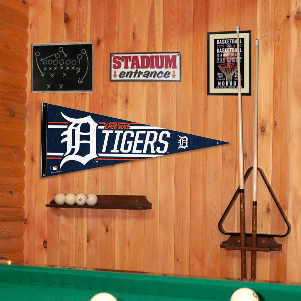 Detroit Tigers Pennant Banner and Wall Tack Pads - Sports Collectibles, Sports Memorabilia, Sports Fan Shop, Sports Gifts