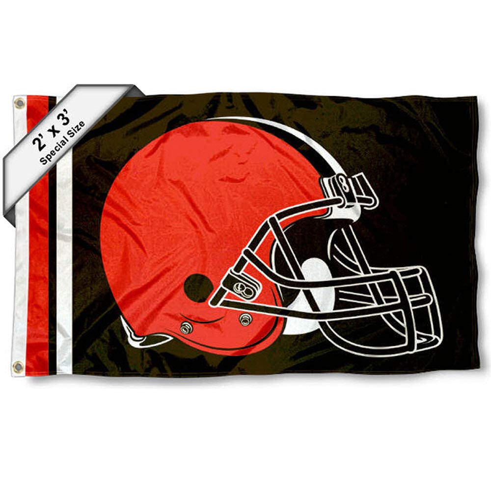 WinCraft Cleveland Browns 2x3 Feet Flag - Sports Collectibles, Sports Memorabilia, Sports Fan Shop, Sports Gifts