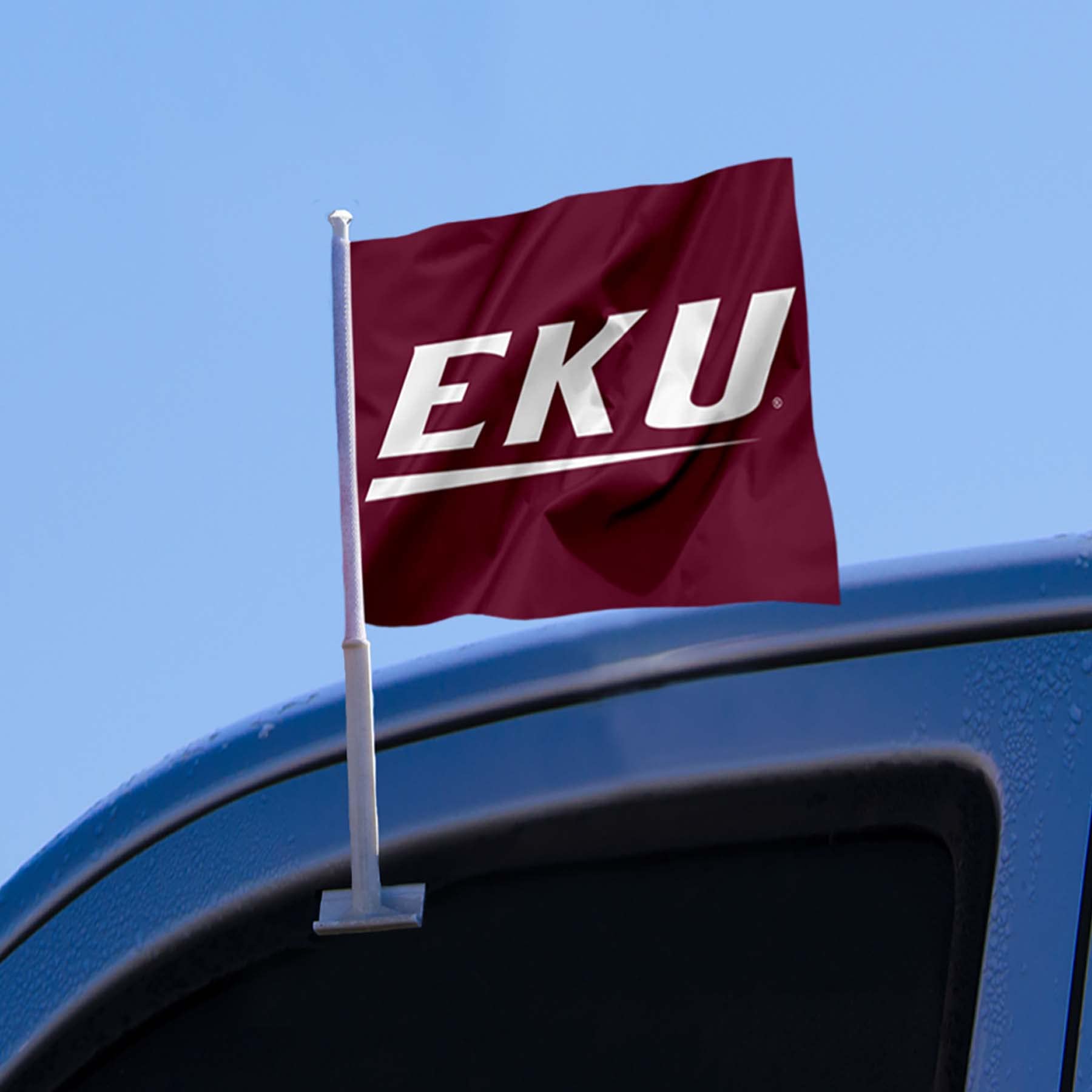 Eastern Kentucky Colonels Car Flag - Sports Collectibles, Sports Memorabilia, Sports Fan Shop, Sports Gifts