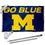 Michigan Go Blue Flag with Pole and Bracket Kit - Sports Collectibles, Sports Memorabilia, Sports Fan Shop, Sports Gifts