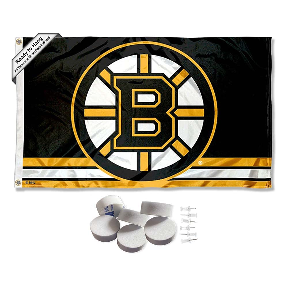 Boston Bruins Banner and Tapestry Wall Tack Pads - Sports Collectibles, Sports Memorabilia, Sports Fan Shop, Sports Gifts