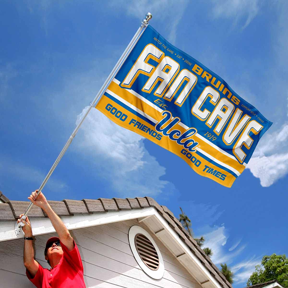 Bruins Fan Man Cave Banner Flag - Sports Collectibles, Sports Memorabilia, Sports Fan Shop, Sports Gifts