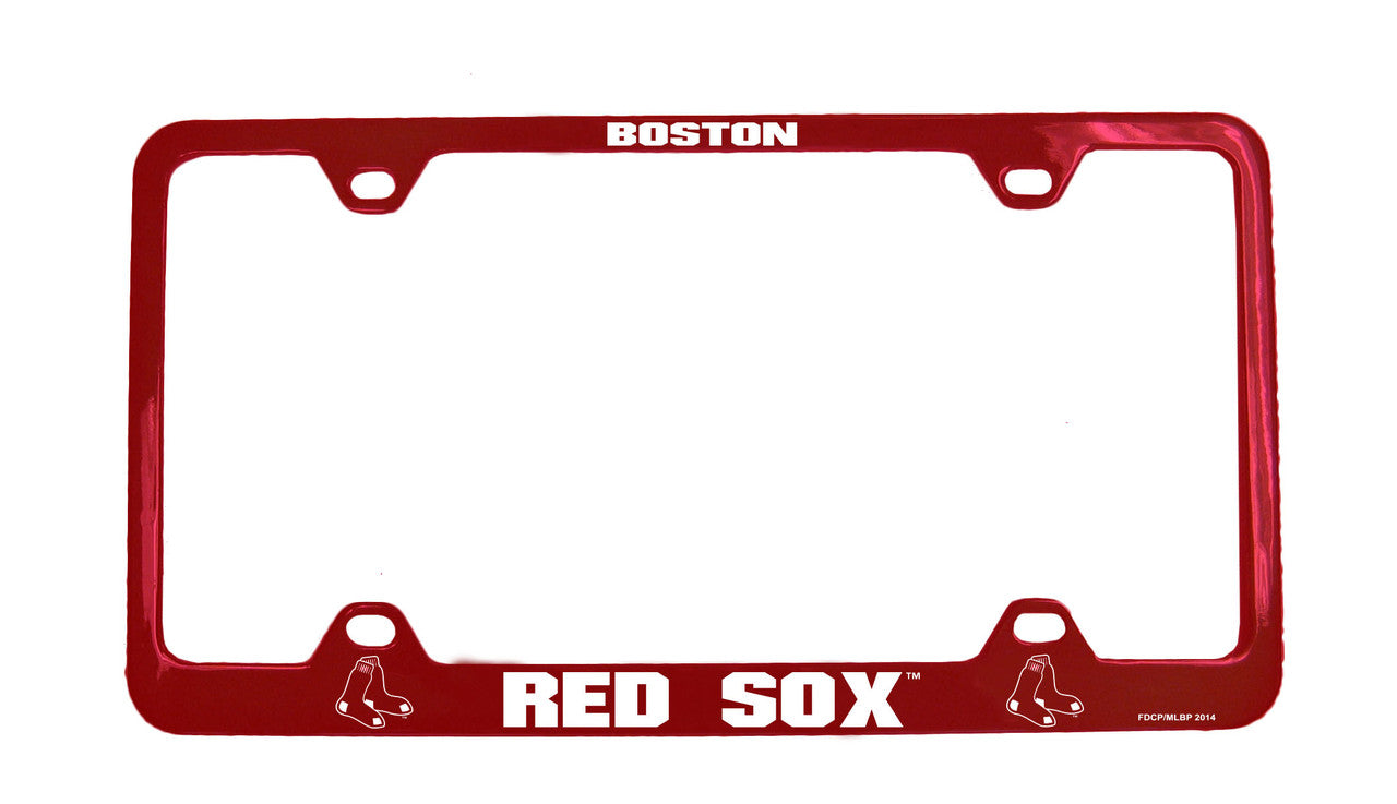Boston Red Sox License Plate Frame Laser Cut Red - Sports Collectibles, Sports Memorabilia, Sports Fan Shop, Sports Gifts