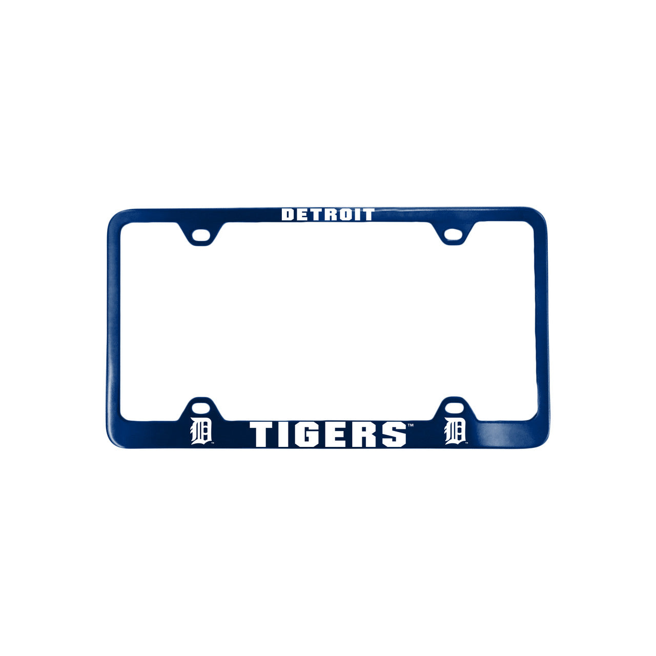 Detroit Tigers License Plate Frame Laser Cut Blue - Sports Collectibles, Sports Memorabilia, Sports Fan Shop, Sports Gifts