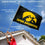College Flags & Banners Co. Iowa Hawkeyes Black Flag with Pole and Bracket Complete Set - Sports Collectibles, Sports Memorabilia, Sports Fan Shop, Sports Gifts