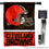 WinCraft Browns Banner House Flag and 5 Foot Flagpole Set - Sports Collectibles, Sports Memorabilia, Sports Fan Shop, Sports Gifts