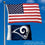 WinCraft LA Rams 2x3 Feet Small Flag - Sports Collectibles, Sports Memorabilia, Sports Fan Shop, Sports Gifts