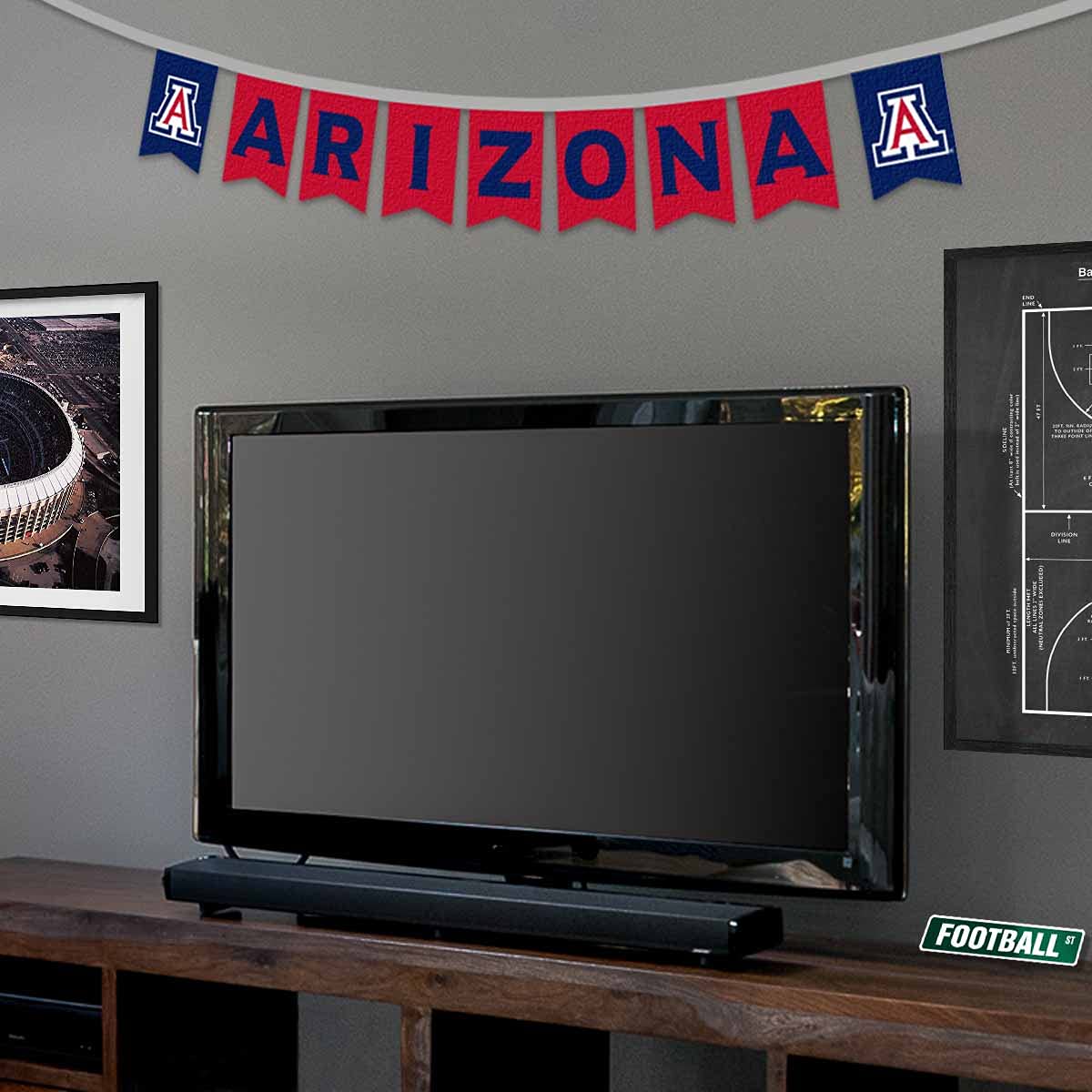 Arizona Wildcats Banner String Pennant Flags - Sports Collectibles, Sports Memorabilia, Sports Fan Shop, Sports Gifts