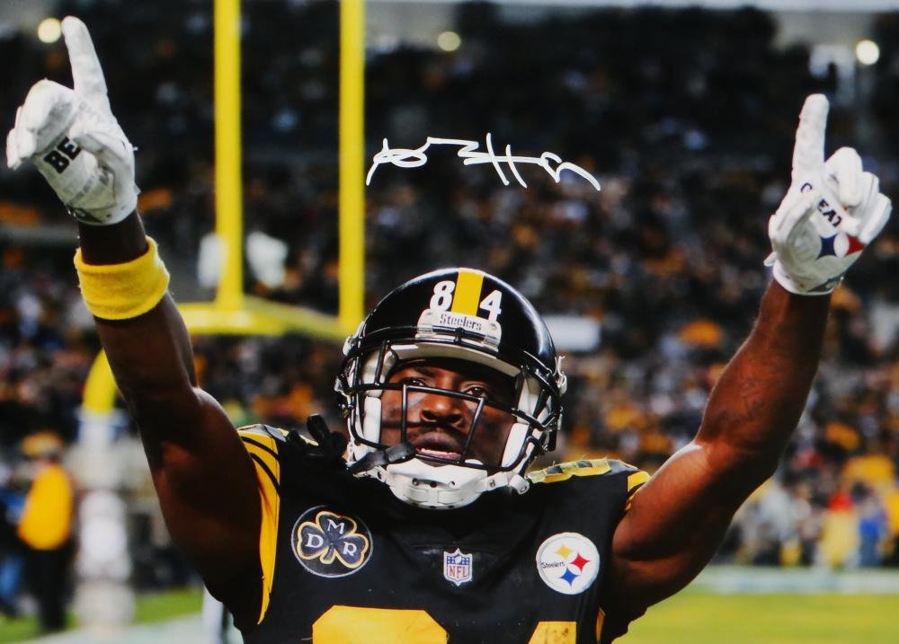 Antonio Brown Autographed Steelers 16x20 Pointing PF Photo- JSA W Auth *White - Sports Collectibles, Sports Memorabilia, Sports Fan Shop, Sports Gifts