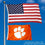 College Flags & Banners Co. Clemson Tigers 2x3 Foot Flag - Sports Collectibles, Sports Memorabilia, Sports Fan Shop, Sports Gifts